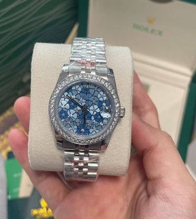 Rolex Datejust Replica with Diamond Bezel Imported Citizen Movement 904L Steel 31*12mm Women Watch